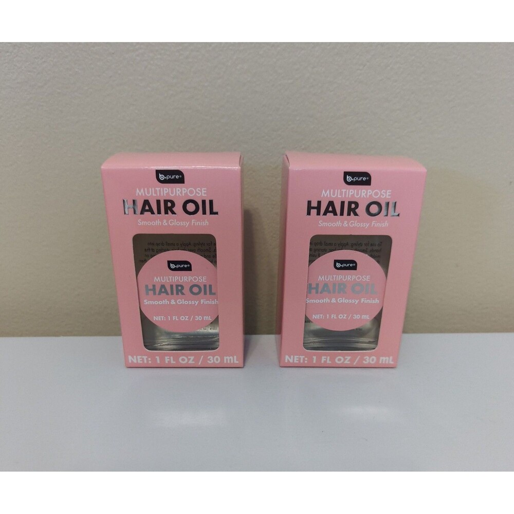 2 Pack b.pure Multipurpose Hair Oil Smooth & Glossy Finish 1 fl oz / 30 mL